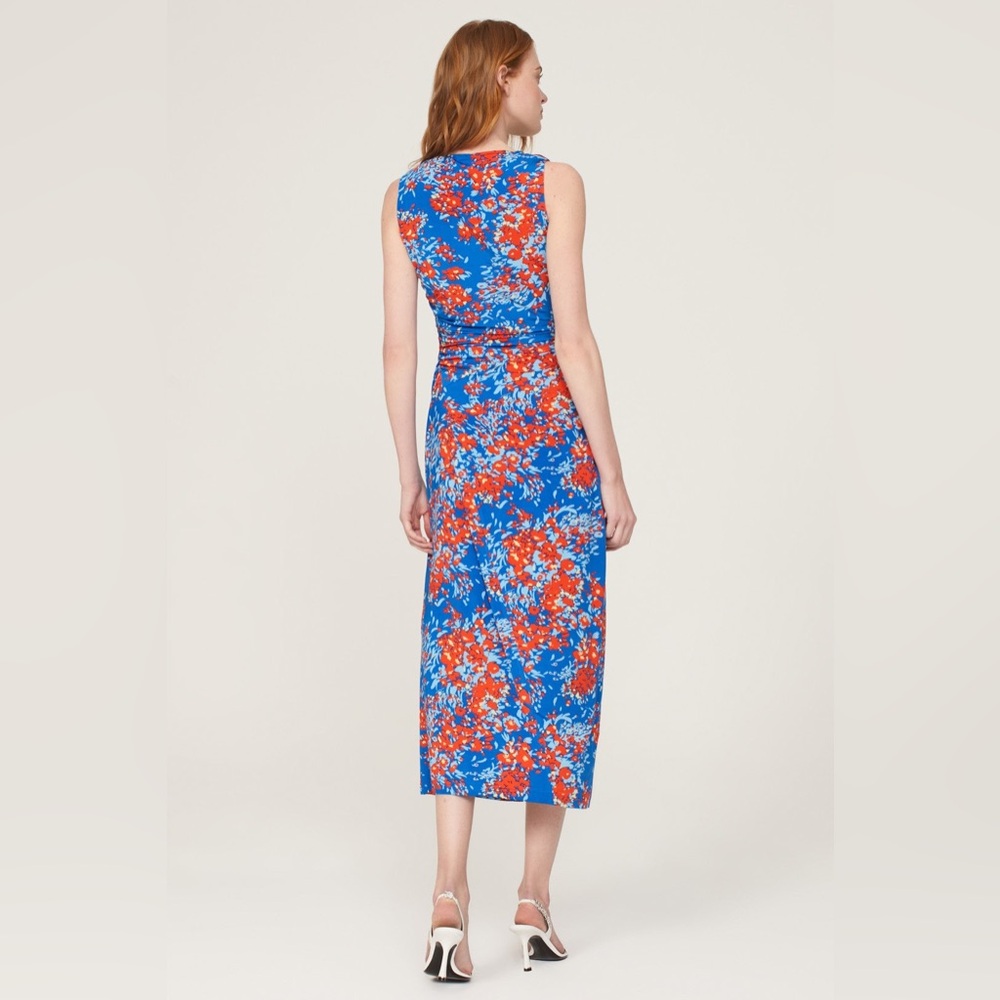 Atlein Collective RTR Ruched Floral Midi Dress | S - Picture 3 of 13